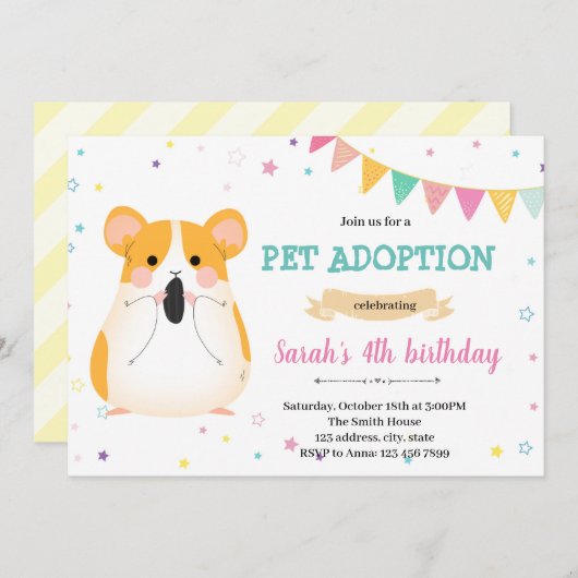 Guinea Einladung (Vorne/Hinten)