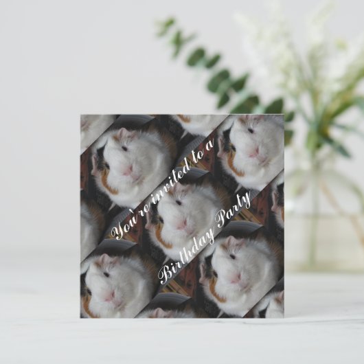 Guinea Einladung (Stehend Vorderseite)