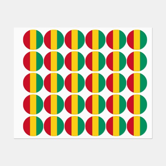 Guinea Etiketten (Blatt)