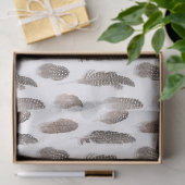 Guinea Farm Bird Feather Muster Seidenpapier (Geschenk)
