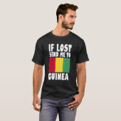 Guinea Flag Design If lost send me to Guinea T-Shirt (Vorne ganz)