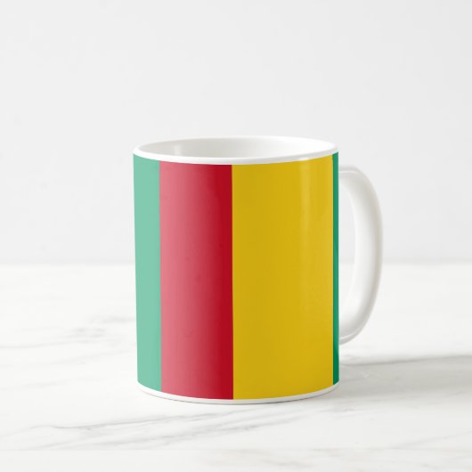 Guinea Flag Keramik Tasse (VorderseiteRechts)