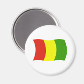 Guinea Flag Magnet (Vorderseite/Rückseite)