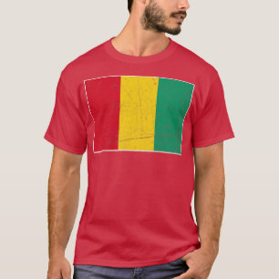 Guinea Flag mit Vintagen guineischen Nationalfarbe T-Shirt