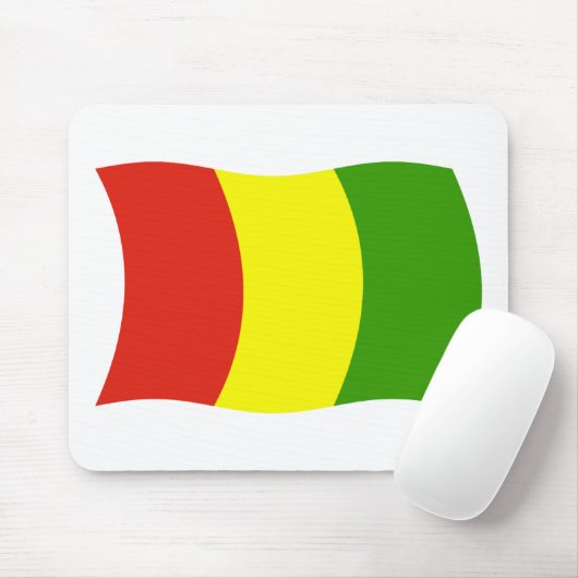 Guinea Flag Mousepad (Mit Mouse)
