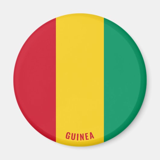 Guinea Flag Patriotic Magnet (Vorne)
