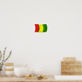 Guinea Flag Poster drucken (Küche)