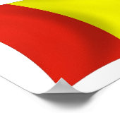 Guinea Flag Poster drucken (Ecke)