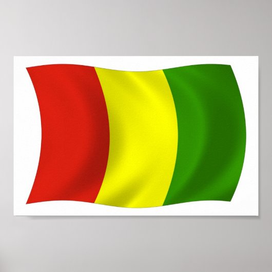 Guinea Flag Poster drucken (Vorne)