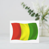 Guinea-Flag-Postkarte Postkarte (Stehend Vorderseite)