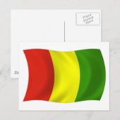 Guinea-Flag-Postkarte Postkarte (Vorne/Hinten)