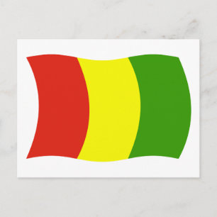 Guinea-Flag-Postkarte Postkarte