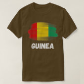 Guinea Flag Pride Retro Guinean Flag Familie Match T-Shirt (Design vorne)