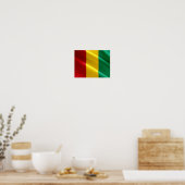 Guinea - Flag Wave - Poster (Küche)