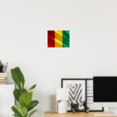 Guinea - Flag Wave - Poster (Heimbüro)