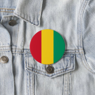 Guinea-Flagge Button
