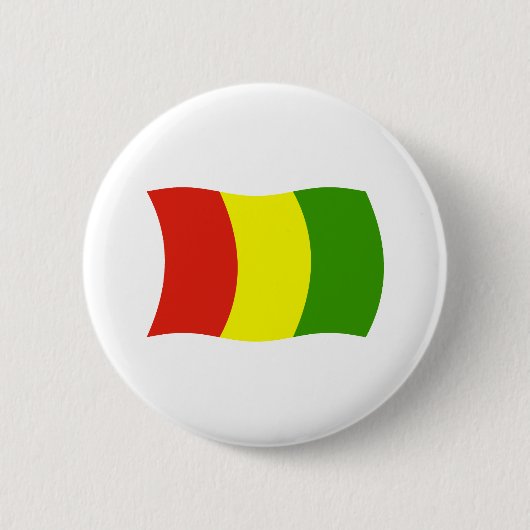 Guinea-Flagge-Button Button (Vorderseite)
