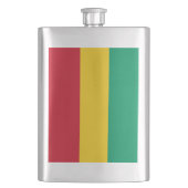 Guinea-Flagge Flachmann (Vorderseite)