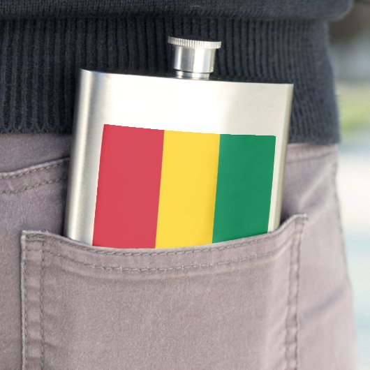 Guinea-Flagge Flachmann (Beispiel)