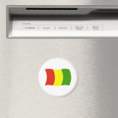Guinea-Flagge-Magnet Magnet (In Situ (Geschirrspüler))