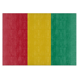 Guinea-Flagge Schneidebrett