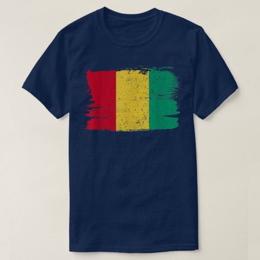 Guinea Flaggenstaat Freundschaft Proud Peace Vinta T-Shirt (Design vorne)