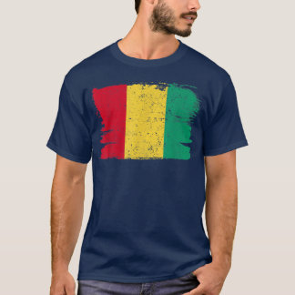 Guinea Flaggenstaat Freundschaft Proud Peace Vinta T-Shirt