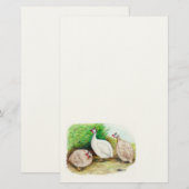 Guinea Fowl Außenbereich Briefpapier (Vorne/Hinten)