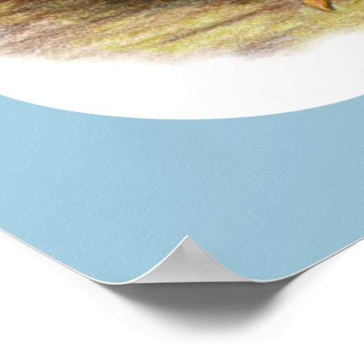 Guinea Fowl Außenbereich Poster (Ecke)