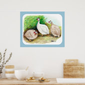 Guinea Fowl Außenbereich Poster (Küche)