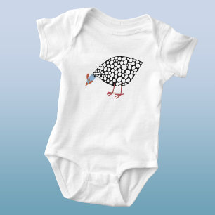 Guinea Fowl Bird Fun Baby Strampler