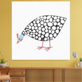 Guinea Fowl Bird Leinwanddruck (Insitu (Wohnzimmer))