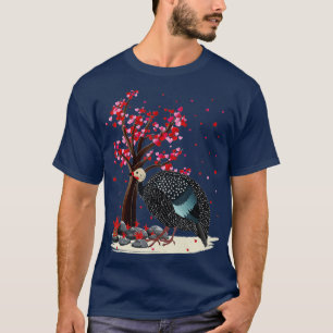 Guinea Fowl Bird Lover Herzbaum Guinea Fowl Vale T-Shirt