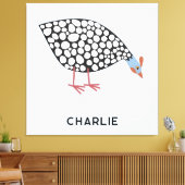 Guinea Fowl Bird Personalisiert Leinwanddruck (Insitu (Wohnzimmer))