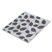 Guinea Fowl Blue Pattern Fliese (Seite)