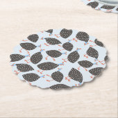 Guinea Fowl Blue Pattern Untersetzer (angewinkelt)