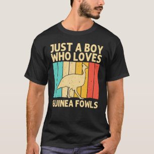 Guinea Fowl for Boys Kids Bird Chicken Farm T-Shirt