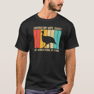 Guinea Fowl for Men Boys Vater Guinea Hen Poulry T-Shirt