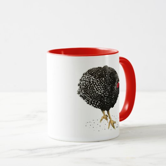 Guinea Fowl Hen Hühnchen Tasse von Albuquerque Art (VorderseiteRechts)