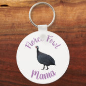 Guinea Fowl Mama Schlüsselanhänger | #FierceFowl M (Vorderseite)