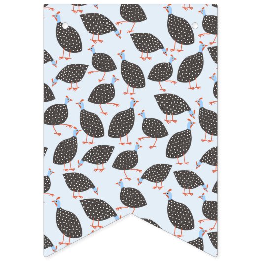 Guinea Fowl Muster Wimpelkette (Erste Fahne)
