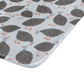 Guinea Fowl Niedlich Bird Muster Schneidebrett (Ecke)