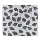 Guinea Fowl Niedlich Bird Muster Schneidebrett (Vorderseite)