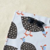 Guinea Fowl Niedlich Bird Muster Strandtuch (Beispiel)