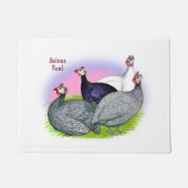 Guinea Fowl Quartett Fußmatte (Vorderseite)