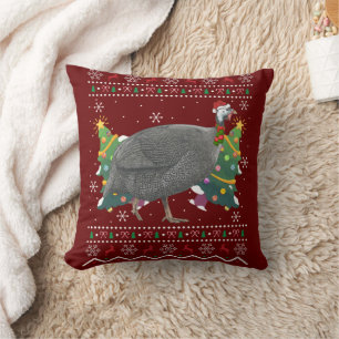 Guinea Fowl Xmas Geschenk hässliche Guinea Fowl Bi Kissen