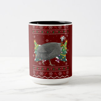 Guinea Fowl Xmas Geschenk hässliche Guinea Fowl Bi Zweifarbige Tasse