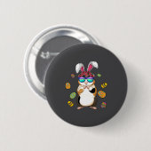 Guinea G mit süßen Hasenohren Frohe Ostern E Button (Vorne & Hinten)