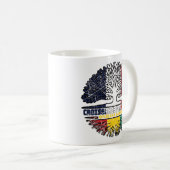 Guinea Guinean France Tree Roots Flag Kaffeetasse (VorderseiteRechts)