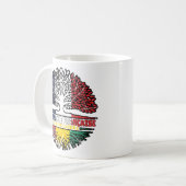 Guinea Guinean France Tree Roots Flag Kaffeetasse (Vorderseite Links)
